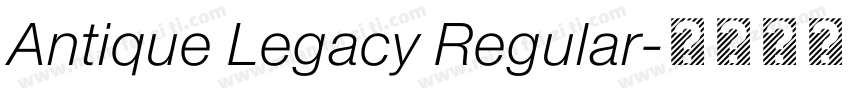 Antique Legacy Regular字体转换